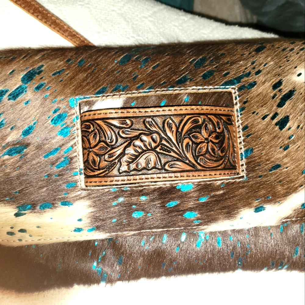American Darling hair on hide crossbody